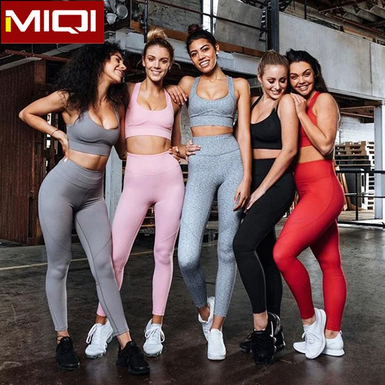 Athletic Bra Set Fitness Clothes Private Label Gym Women Yoga Wear Activewear Sets