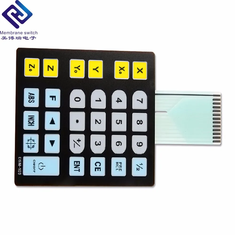 Calculator PET/PC tactile dome micro membrane keypad switch