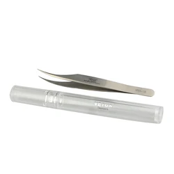 Professional Stainless Steel Eyelash Applicator Diamond Grip Eyelash Extension Russian Volume Lash Tweezers