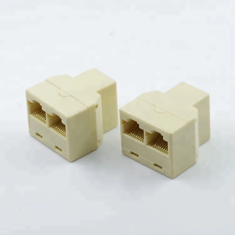  8P8C 1 гнездо на 2 гнезда адаптер телефонная коробка rj 45