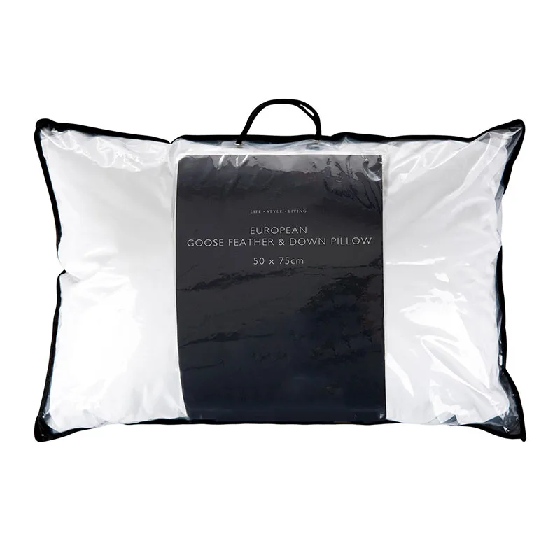 JR611 Hot-selling Hotel Collection Bed Pillows for Sleeping 1200g Comfortable and Supportive Duck Feather Pillow