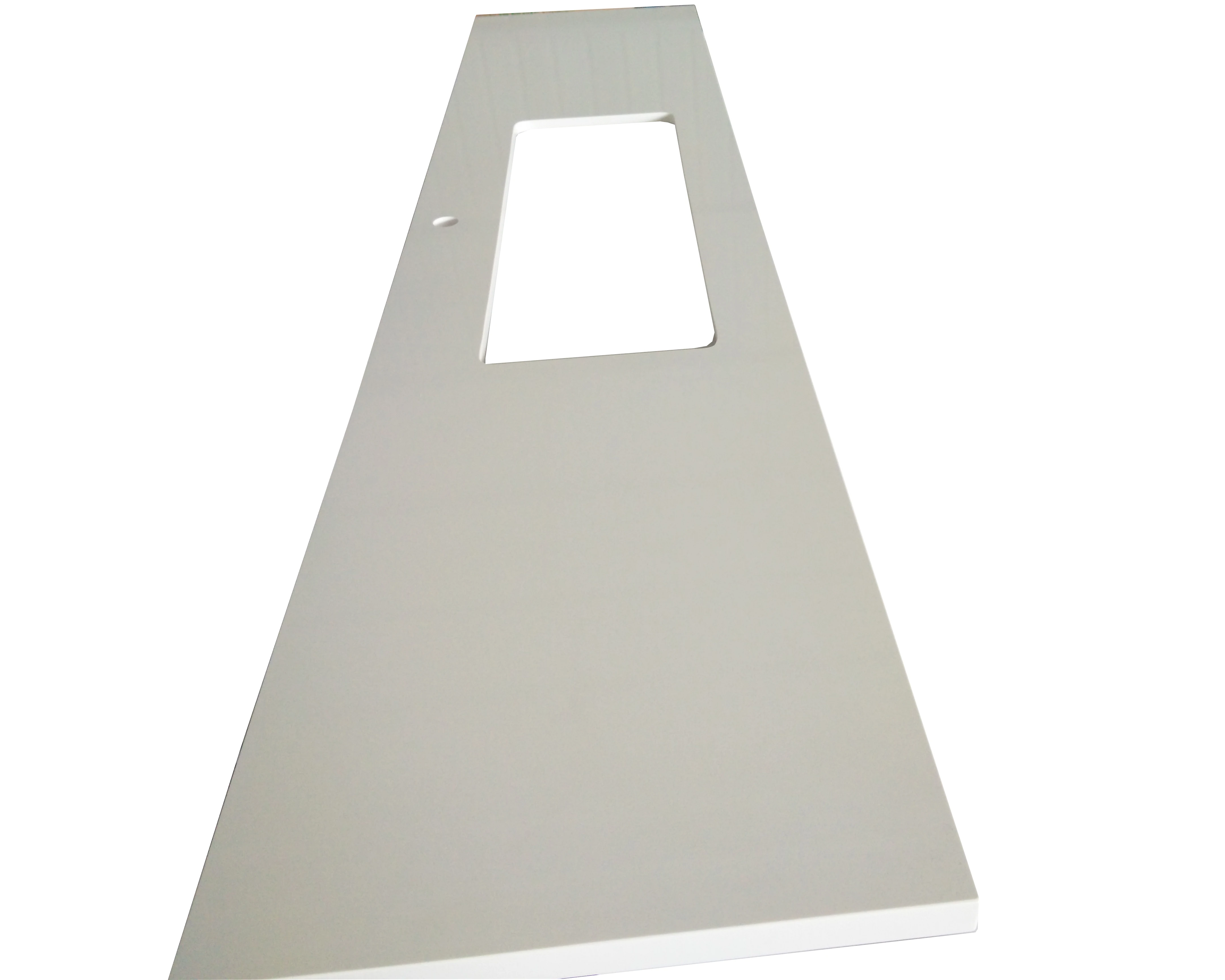 Ready to ship hot sale modern nano glass bathroom vanity top