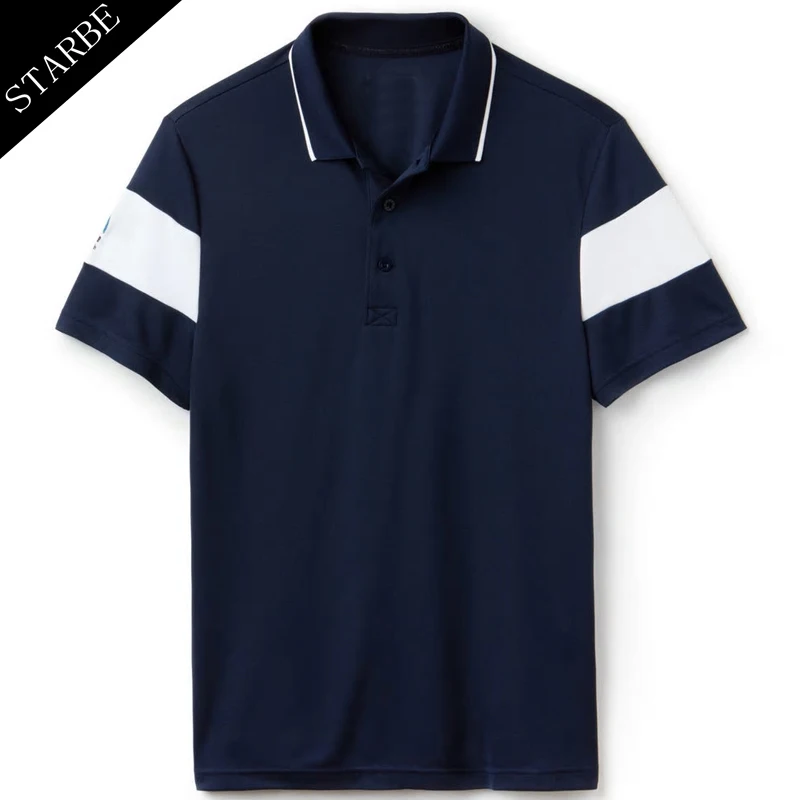 
Polyester Blend Spandex Polo Shirts Men Casual Polo Shirt 