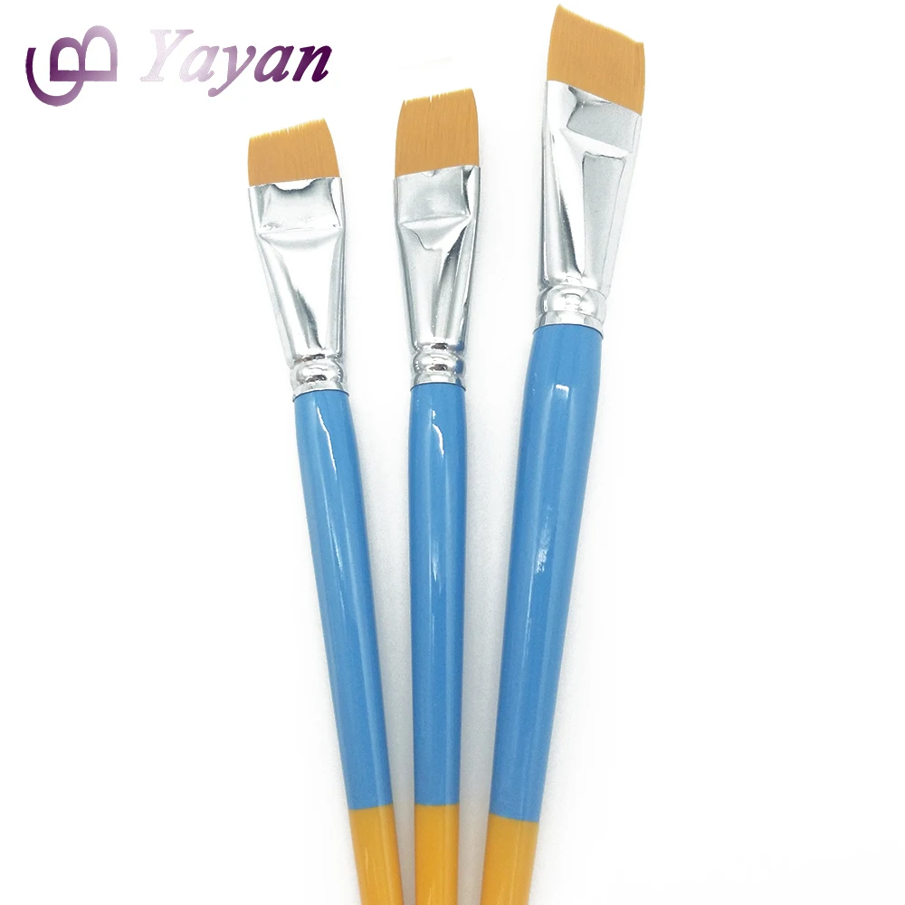 1 Inch Flat Painting Brush China Nylon Paint Brushes