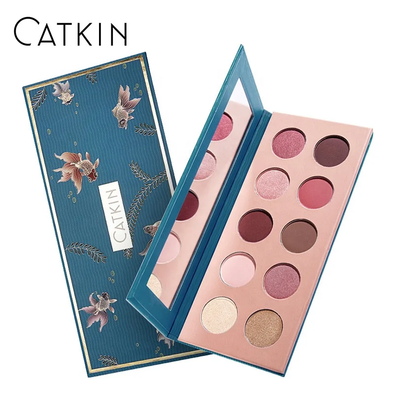 Wholesale CATKIN 1.5g*10 10 Color Colorful Pigment Cosmetic Makeup Eyeshadow Palette