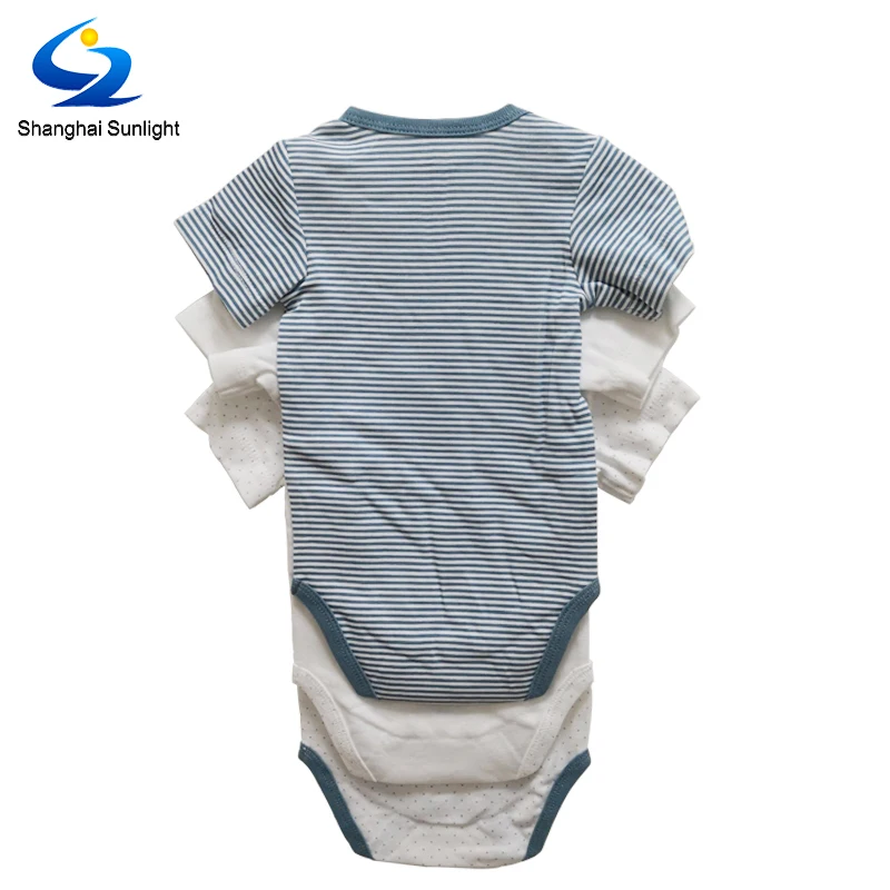 
Wholesales 100% combed cotton rib Short Sleeve baby bodysuit with all over print soft hand feel 