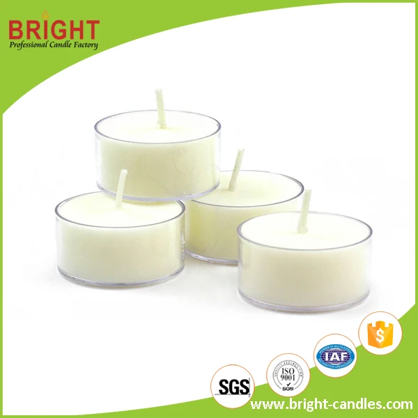 Clear Plastic Cup Tealight Candles