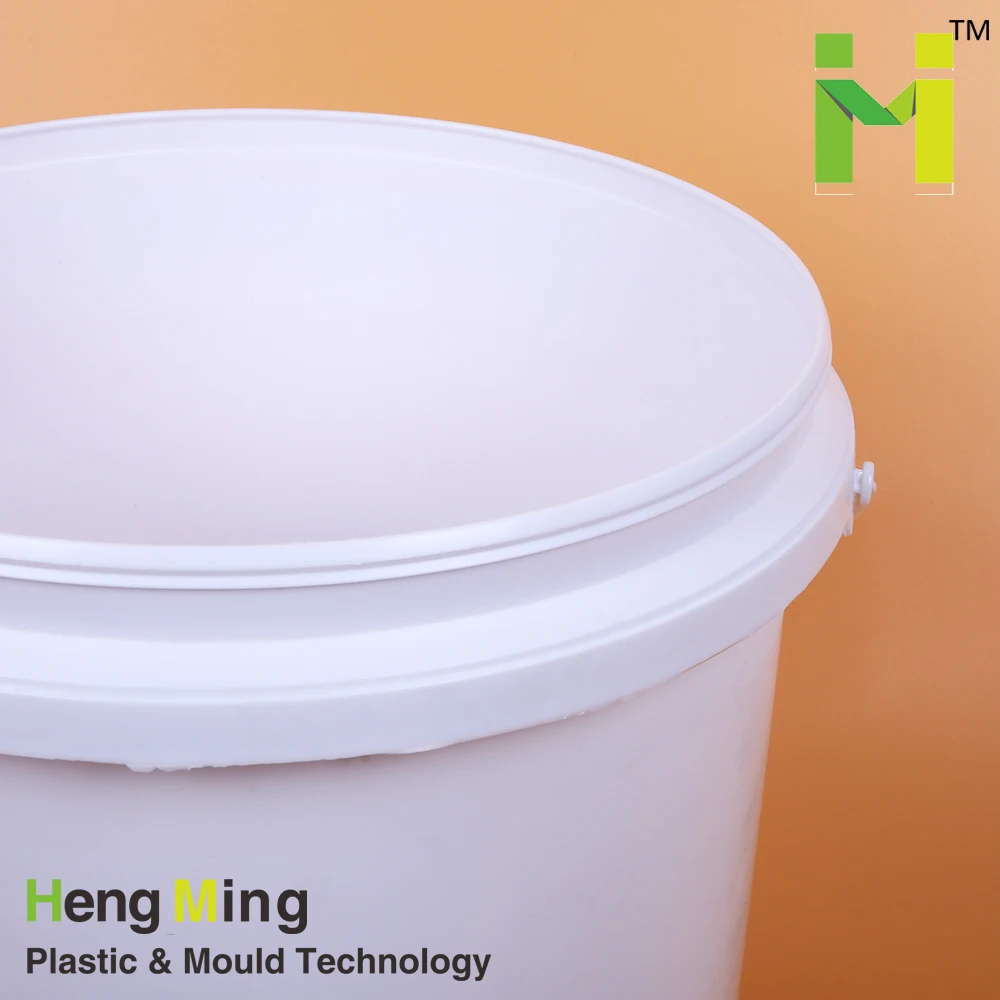Bucket with Lid 10l 10 Kg/l/liters/litr Thermos Pp Ice Cream Plastic Usually Stack in Bulk,outer with Plastic Bags White 1000pcs
