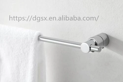 
factory price zinc alloy Bathroom Accessories Single Towel Bar Bathroom heated chrome Towel rail luxury towel bar 