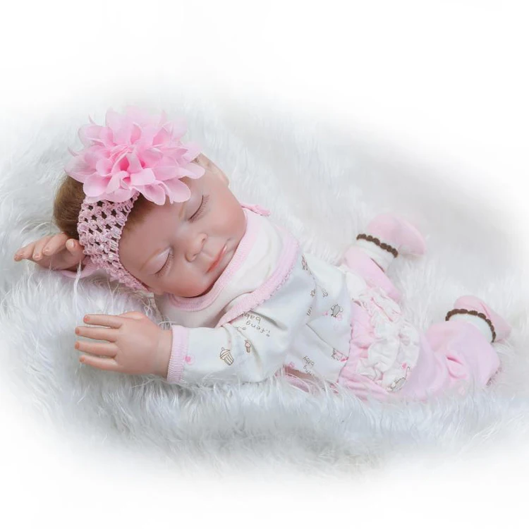 22' fashion kids birthday toy factory full body silicone reborn dolls