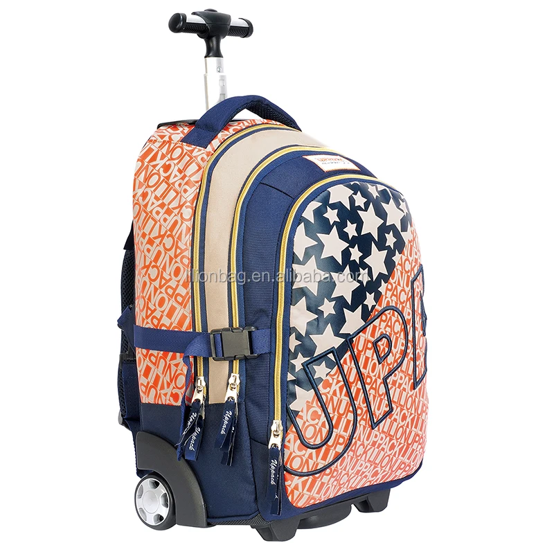 
Hot sale school trolley bag high quality single handle trolley backpack bag 