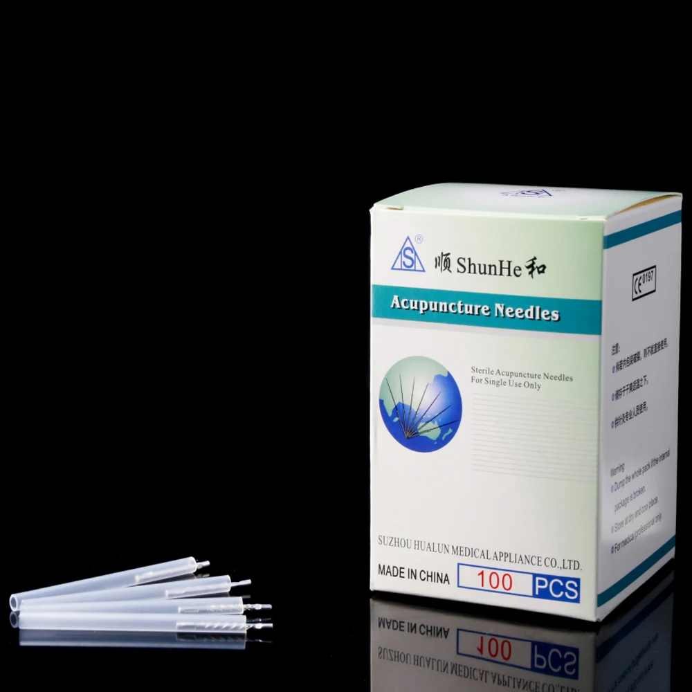 Shun he Brand Aluminium/Copper handle(pipe) acupressure needle with tube