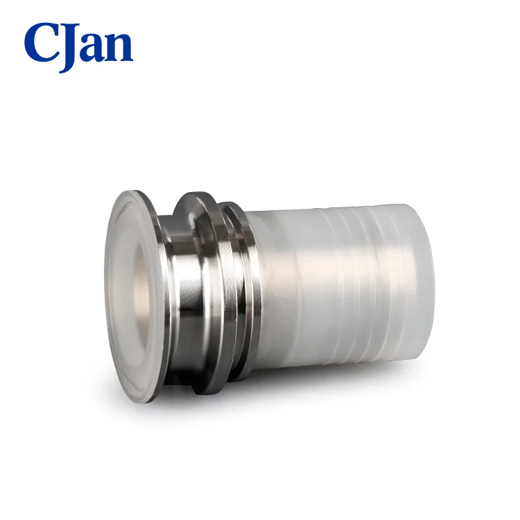 PFA lined tri-clamp hose fitting, pfa TC quick pipe fittings