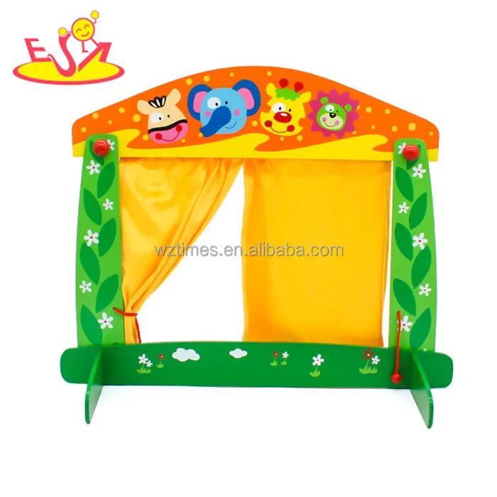 wholesale funny kids wooden puppet theatre toy best wooden puppet theatre toy W10D137