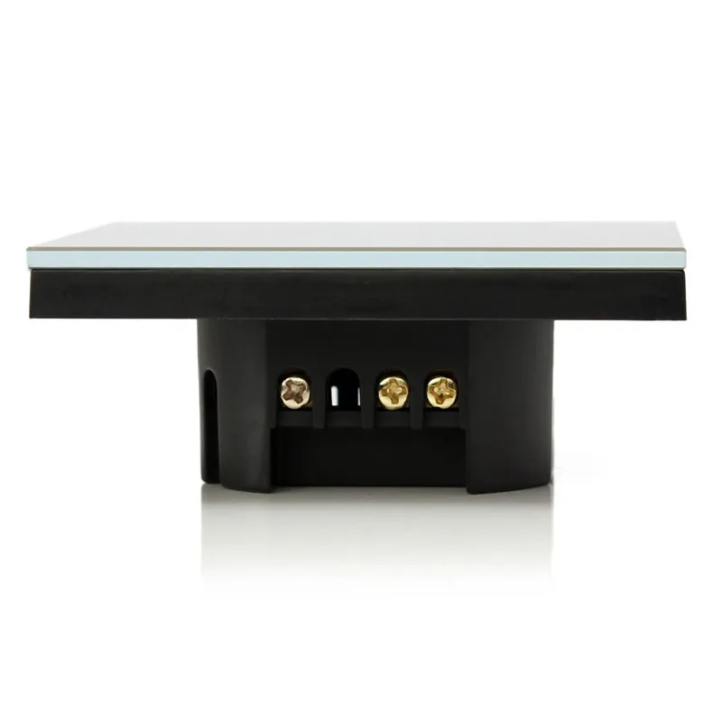 Умный сенсорный настенный выключатель с дистанционным управлением, 220 В, стандарт ЕС, стеклянная панель с сенсором, настенный выключатель света