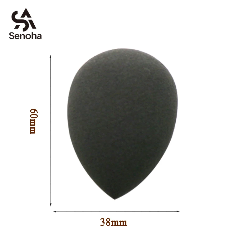 
Teardrop black eco-friendly makeup sponge for face cosmetic beauty 