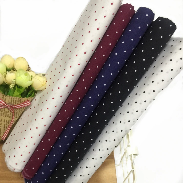 High-end simple dot printing 100 cotton poplin fabric