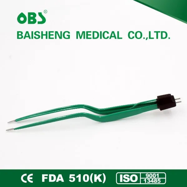 Surgical Cautery Machine Coagulation Straight/Bayonet Bipolar Forceps Medical Electrosurgical Bipolar Forceps