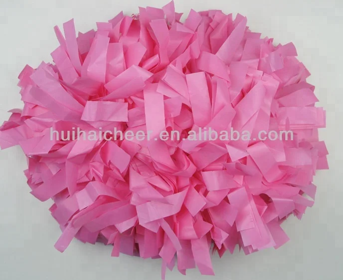 plastic pink pom poms for cheerleading