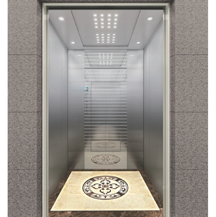 CE EAC certified Stable Functions Safe Running MRL Passenger Elevator