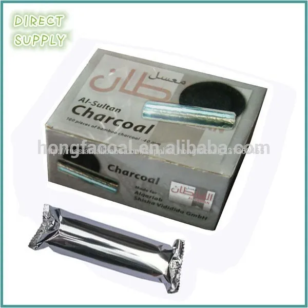 size 38mm smokeless instant-lite shisha charcoal