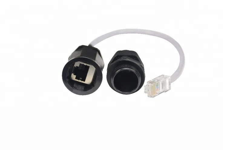 CAT 5e неэкранированный водонепроницаемый RJ45 M22 сетевой разъем