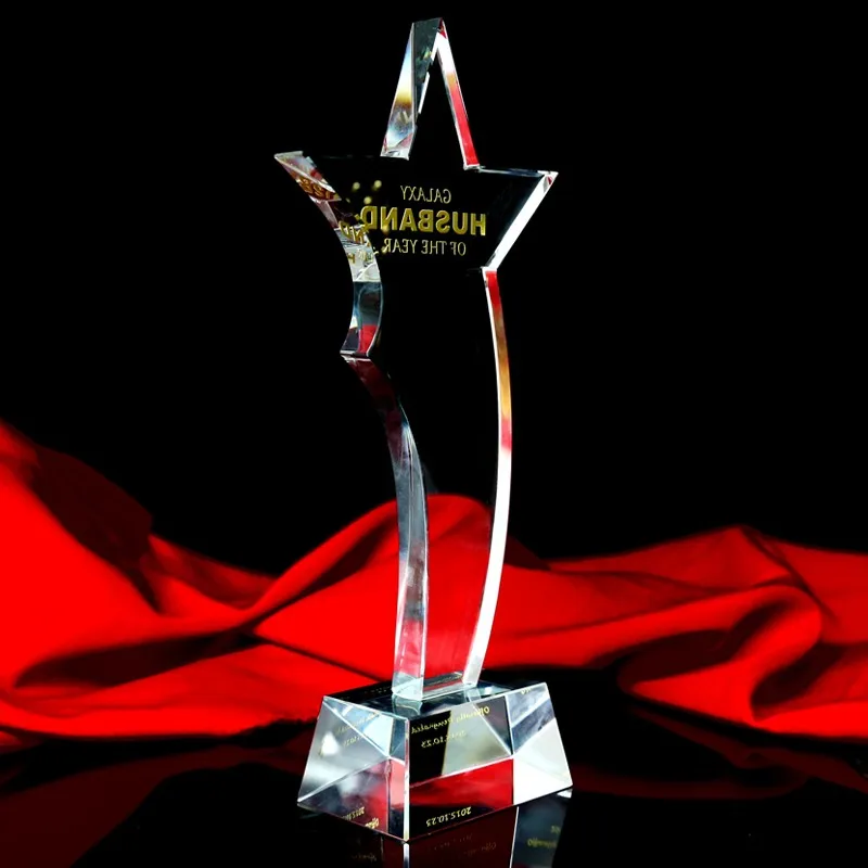 Professional  manufacture  unique design  crystal trophy