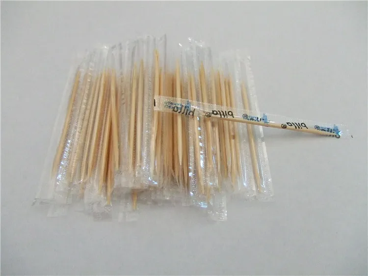 
Cute design customized low price disposable bamboo toothpick with plastic containers 