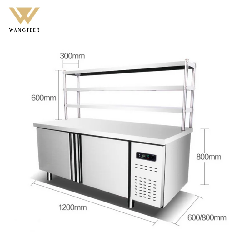 Refrigerator Kitchen Refrige Display Commercial Salad Bar freezer