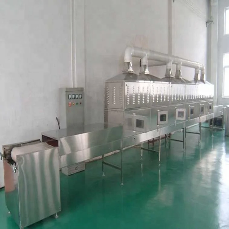 Continuous clay microwave dryer/industrial tunnel type microwave dryer
