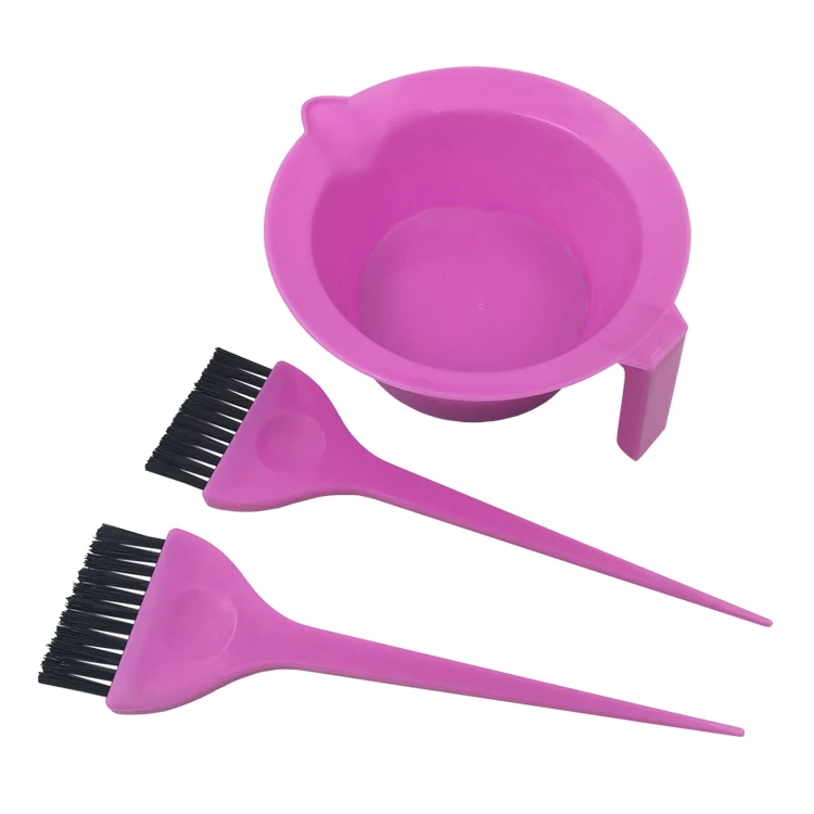 A Clearance Sale Hot Pink Salon Dyeing Hair Coloring Brush and Bowl