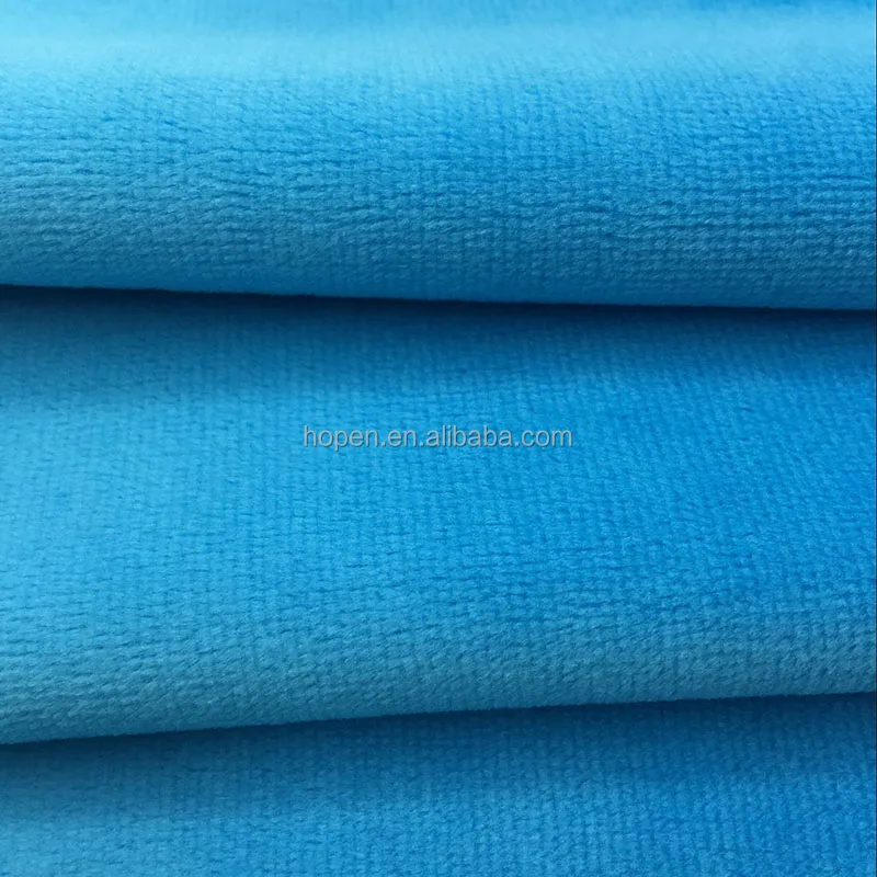Guangdong factory wholesale production 100% Polyester Eco-Friendly Plush Velvet Fabric For Making Soft Toys