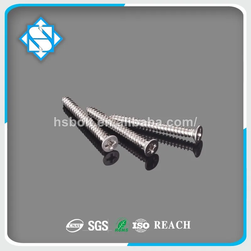 Высококачественный утопленный крестообразный Винт из нержавеющей стали и углеродистой стали с очень длинной и тонкой головкой