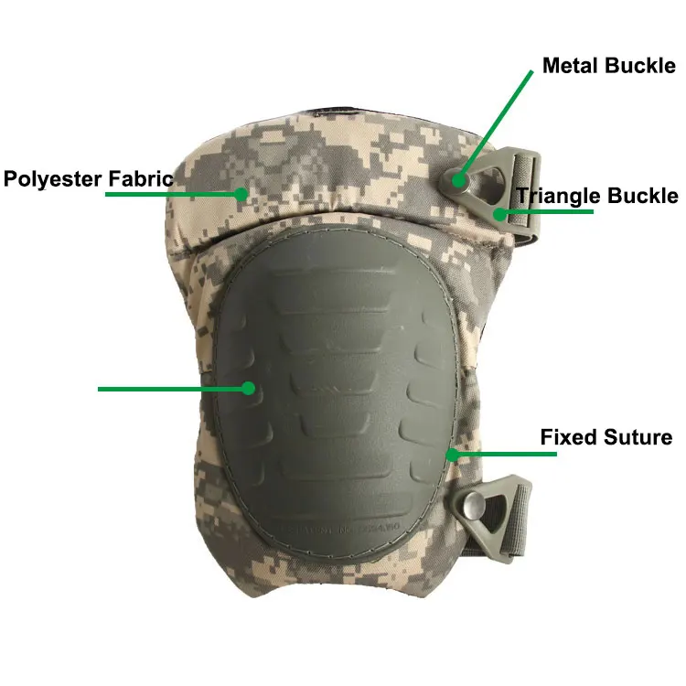 Регулируемый Жесткий Тактический наколенник VUINO, защитные наколенники