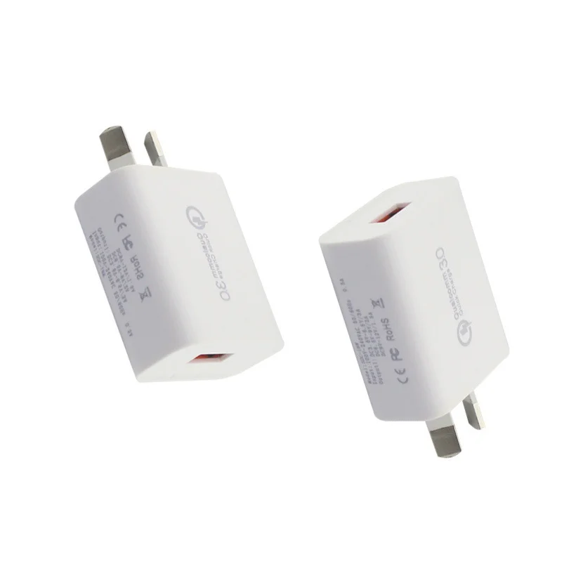 
Super Sep. Sale Universal Phones Powerful Qualcomm QC3.0 Super Fast Charging AU Standard Plug Single USB Wall Charger 