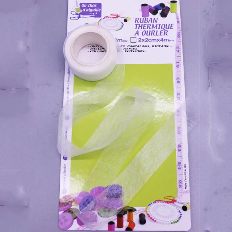 3*6m,3*8m rolls of Iron-on fusible hemming tape with competitive price