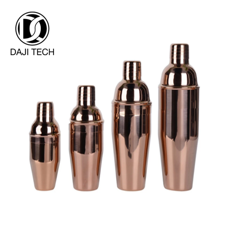 6 10 20 25oz Rose gold  Copper color Stainless Steel  Martini Cocktail Shaker