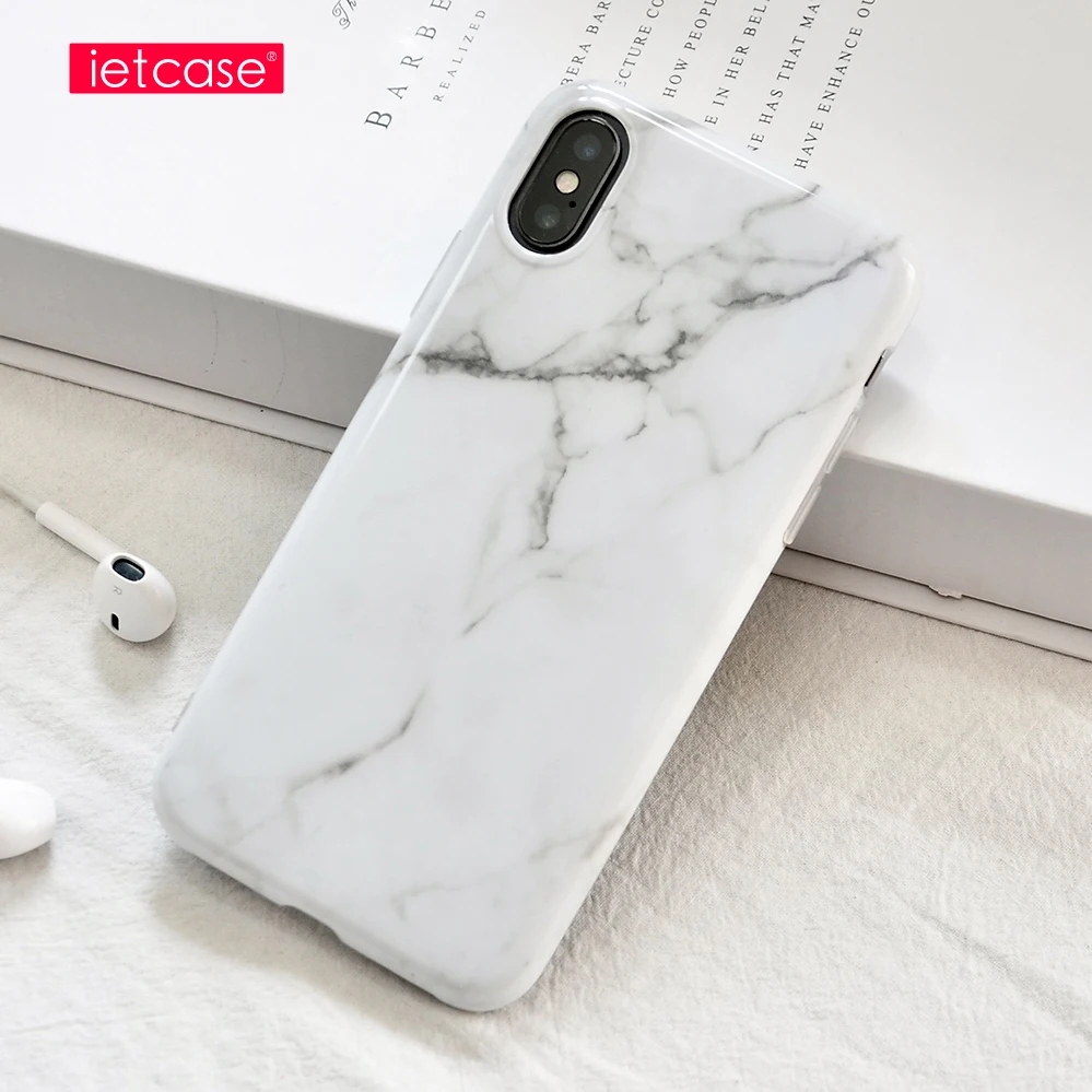 ТПУ IMD мраморный дизайн 6 7 8 Plus X для iphone Оригинальный чехол