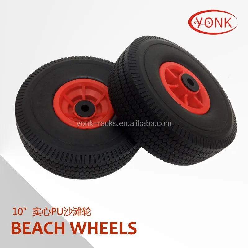 Стандартное плоское свободное пляжное колесо 10 дюймов для Каяка, прицепа, сменная шина