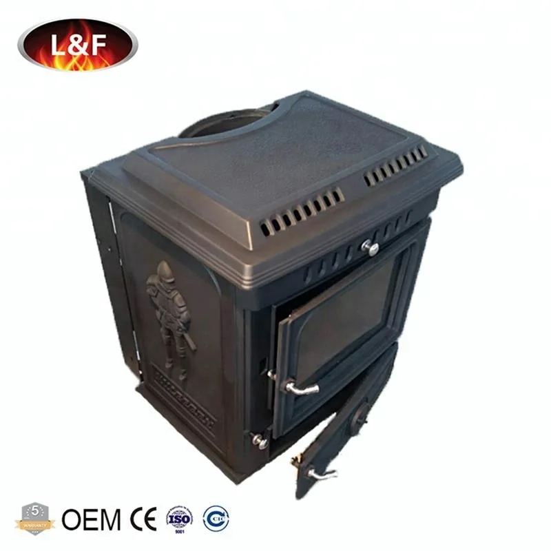 Автономный водонагреватель типа бойлера, чугунная дровяная плита