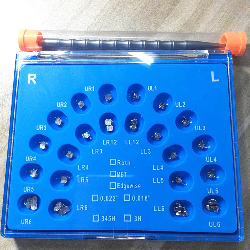 Orthodontic CE MIM Sandblasted Roth/MBT Bondable  Dental Braces Self-ligating Brackets