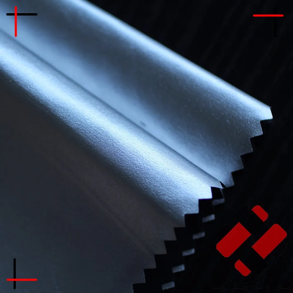 
95 polyester 5 spandex fabric silver foil breathable garment 