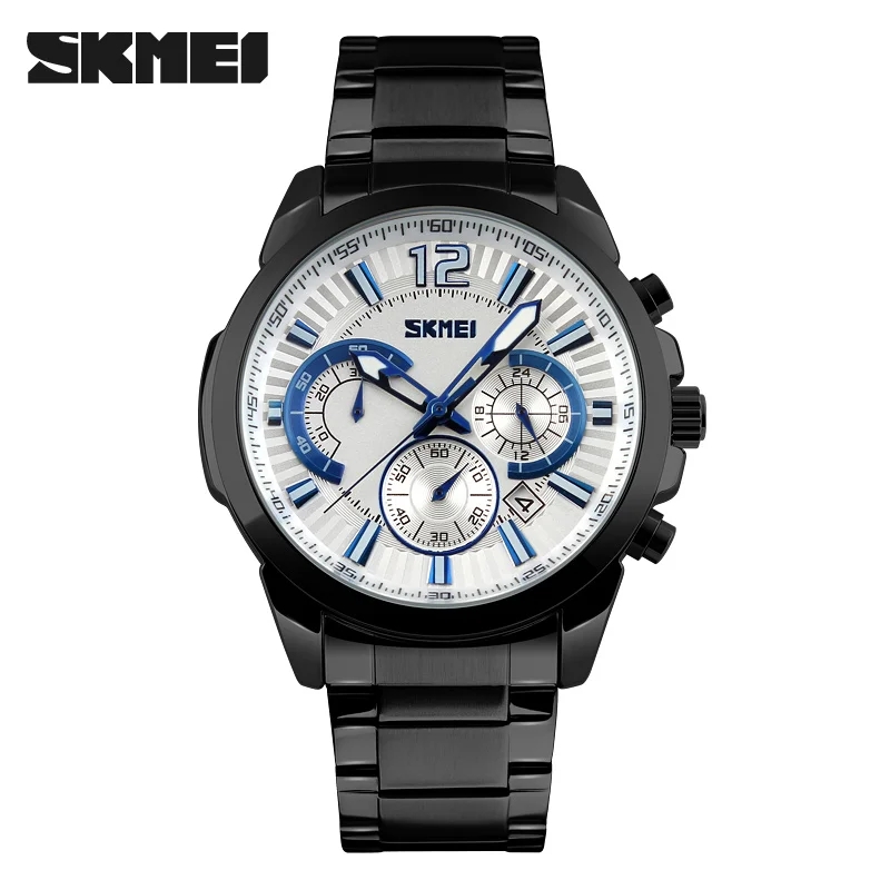 Best selling watch japan movt quartz watches stainless steel back 3atm water resistant Skmei  watches men wrist luxury