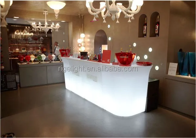 DJ nightclub wedding party IP65 rechargeable led bar table counter used