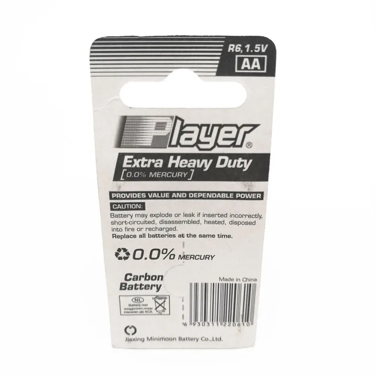 Professional Battery Manufacturer casing aa sizes no.5 battery for Flashlights