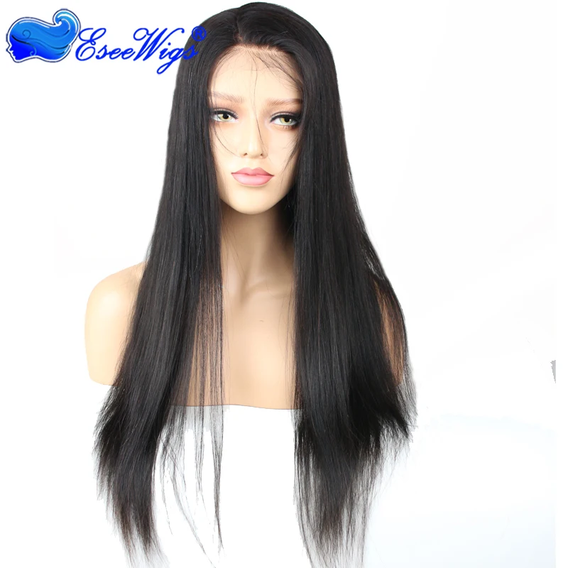 
Factory price 8a grade lace front wig straight human hair Full Lace wigs for black women 