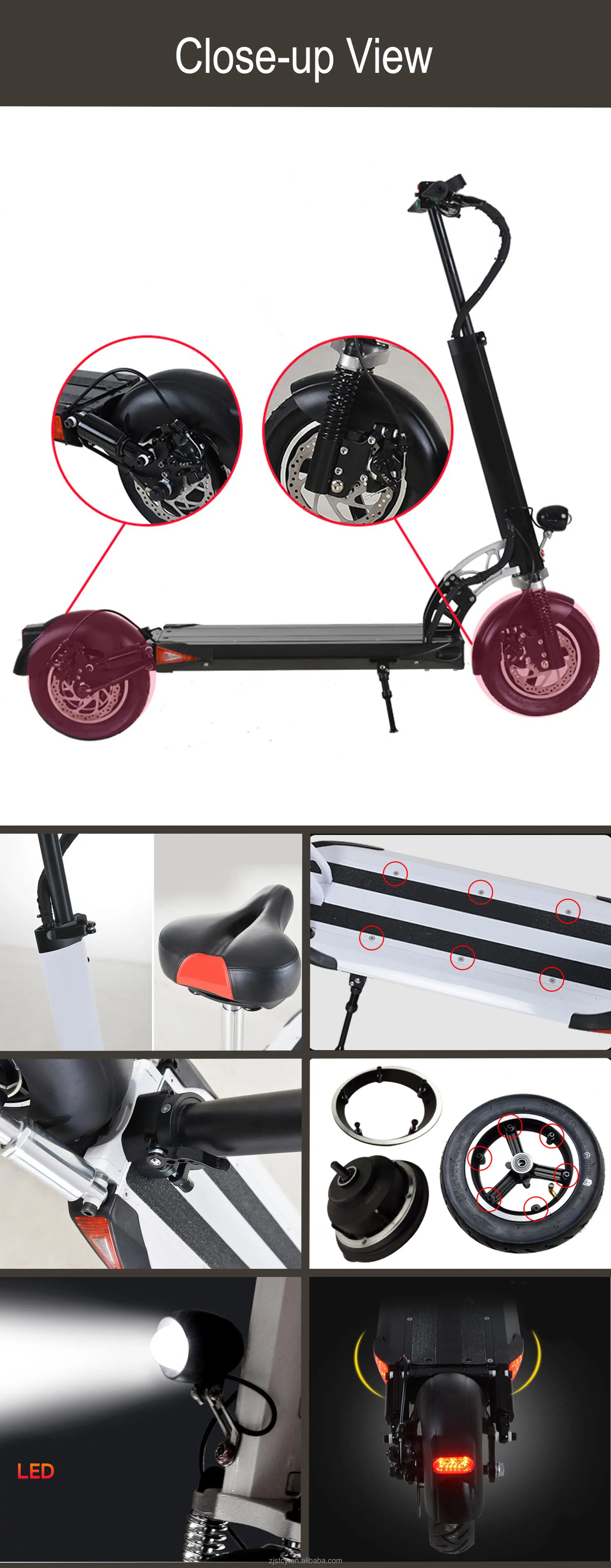 Electric scooter self balancing two wheel electric scooter for adults