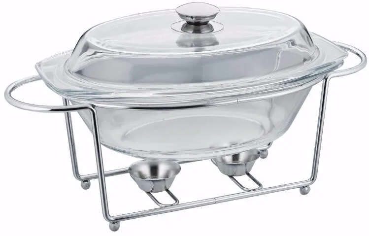 High Quality Clear chafing dish burner glass lid chafing dish , chafing dish heater