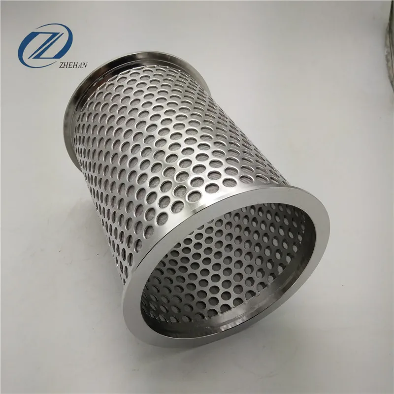 Customized perforated stainless steel wire mesh cylinder/pipe/tube filter