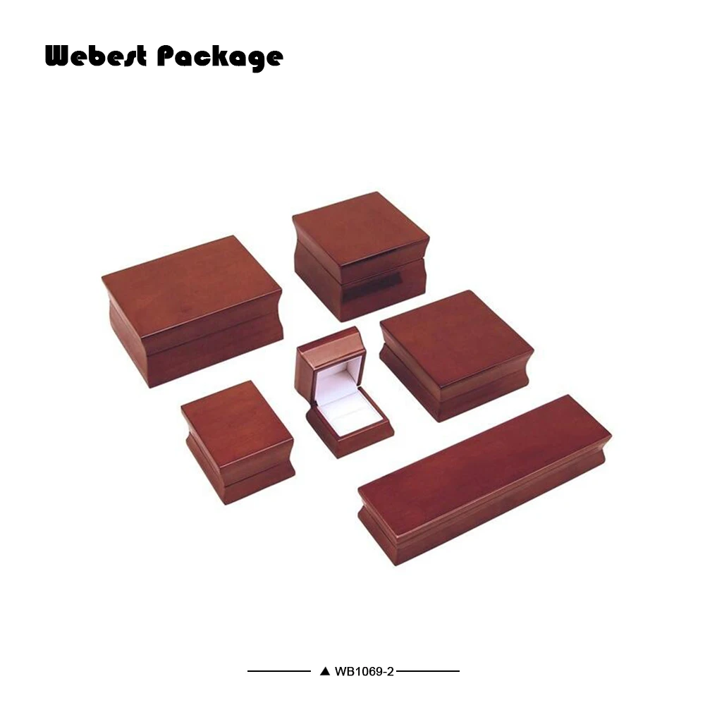 
Webest OEM Luxury Expensive Glossy Painting Wooden Gift Jewelry Box Custom Size for Ring 